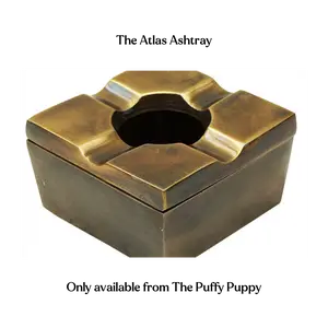 Atlas Ashtray™ – Solid Brass Ashtray for Elevated Smoking Rituals