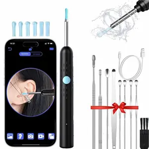 Electric Ear Wax Removal Tool with Camera, 1 Box Ear Cleaner Accessories, Ear Cleaning Tool for Adults & Kids, Ear Wax Remover