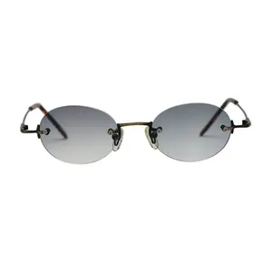 "Will" Oval Y2K Micro Sunglasses