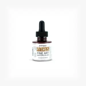 Dr. Ph. Martin's Hydrus Fine Art Watercolor (10H) Watercolor Bottle, 1.0 US fl oz, Venetian Brown, 1 Bottle