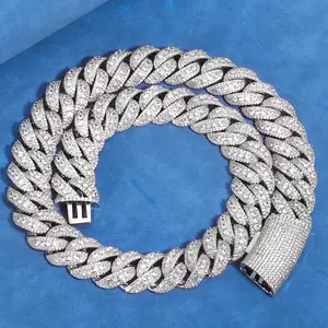 Men's 22mm Bubble Cuban Chain, High-End Trendy Hip-Hop Necklace, Original Street Chain Jewelry Necklaces