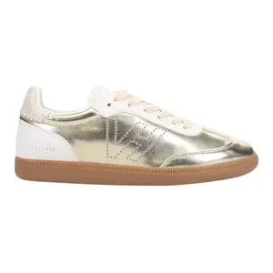 Vintage Havana Womens Crisp Lace Up Sneakers Shoes Casual - Gold