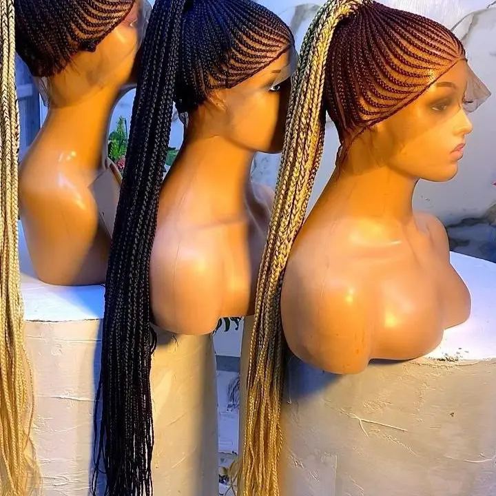 Braided wig ponytail