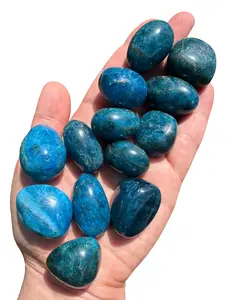 Blue Apatite Tumbled Stone (Grade AA) - Polished Blue Apatite Crystal