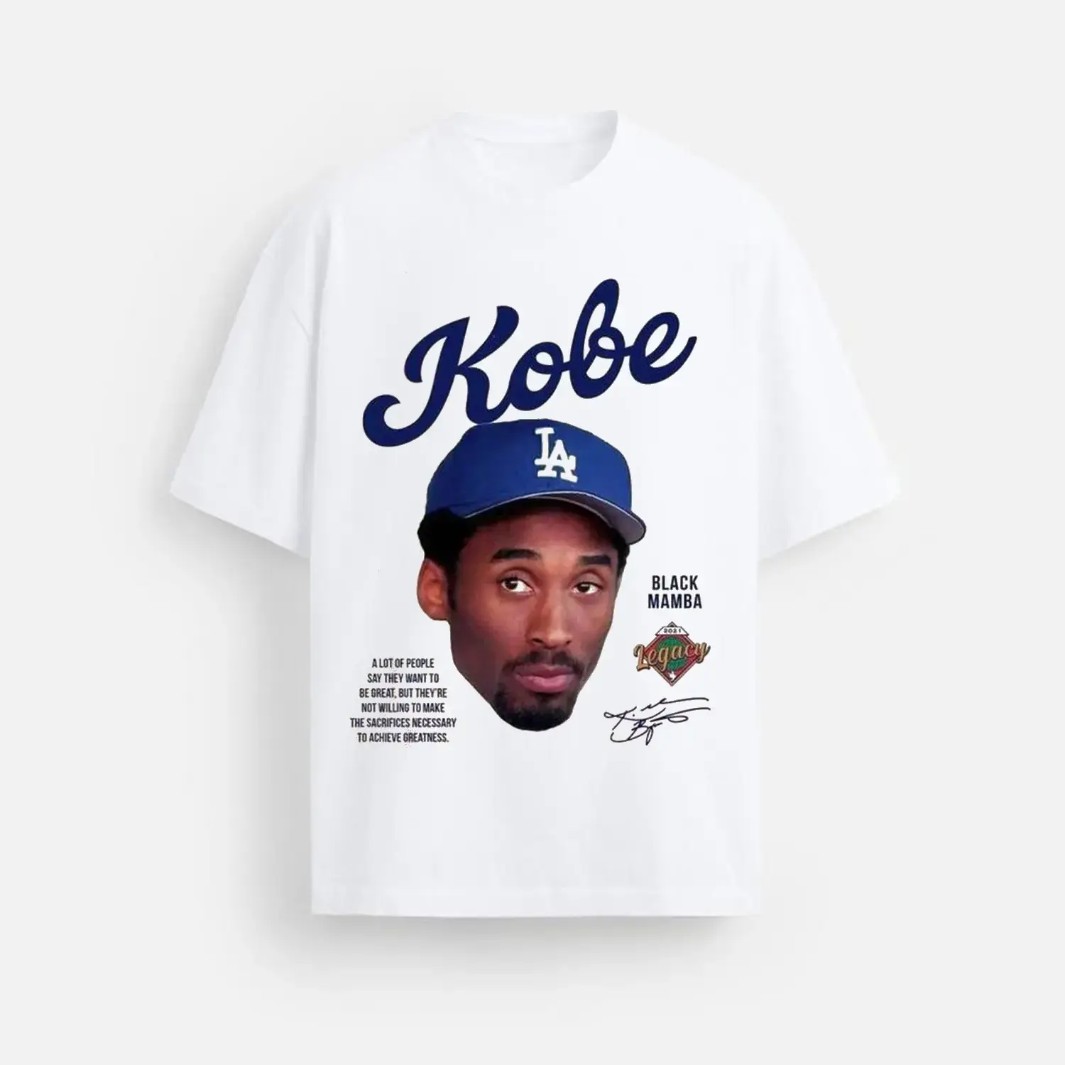 Men's Tribute T-Shirt, Vintage Graphic Basketball Legend Print, Casual Streetwear Crewneck Short Sleeve Top, Shirts, Multi-Size