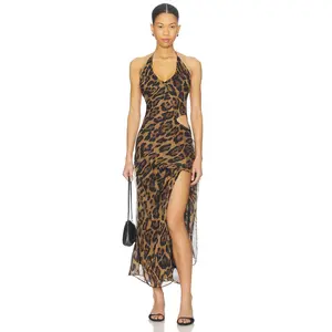 Bardot Cyrel Printed Maxi Dress in Leopard