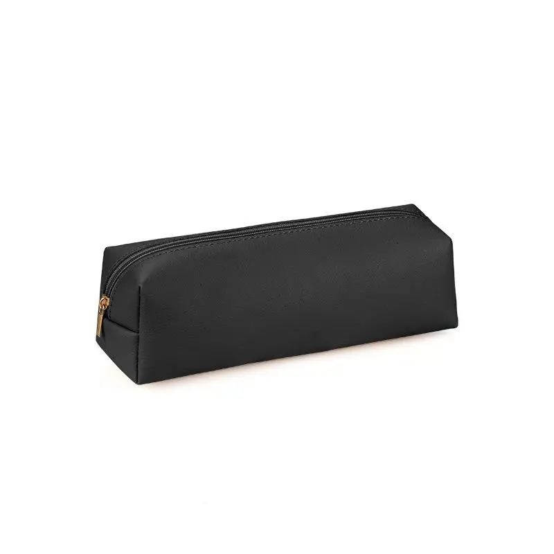 Large Capacity PU Leather Pencil Bag Stationery Holder Case Storage Box Zipper Pencil Pouch Student School Supplies