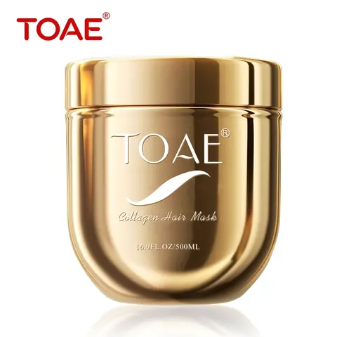 toae Collagen Hair Mask - Deep Repair Moisturizing Treatment with Argan Oil & Botanical Extracts, Frizz Control for Dry Damaged Hair, Adult Haircare, 16.9 oz (500ml)