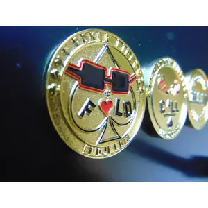 Degen Poker Card Protector (Call/Fold): Premium Metal Poker Accessory for Strategic Decisions