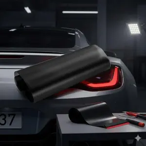 30ft Matte Black Vinyl Wrap for Car Lights: Waterproof, UV Resistant & Heatproof Headlight/Tail Light Tint Film, Easy Install & Remove, Scratch Resistant Paint Protection, High-Quality DIY Wrap Kit