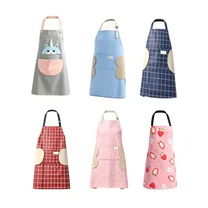 8Pcs Waterproof Apron,Waterproof Adjustable Cooking Aprons for Kitchen Gardening and Salon