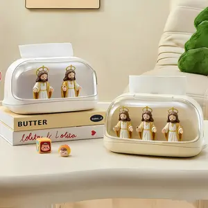 Rectangular Tissue Box with Automatic Lift Mechanism, Decorative Display Holder for Office and Living Room Use, Elegant Design for Easy Access, Paper Towel Holder