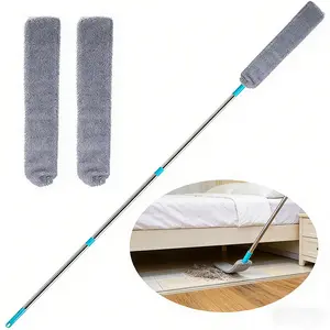 Telescopic Duster, 1 Count Adjustable Long Handle Cleaning Brush for Sofa Cushion Gap, Reusable Cleaning Duster for Home Bedroom Kitchen Cleaning Brush
