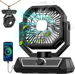2026 Upgraded Camping Fan, 30000mAh Rechargeable Fan with LED Lantern, Table Fan, Camping Essentials, USB C Battery Operated Camping Fan for Travel, Picnic, Barbecue, Fishing, Office, Home #Summervibes
