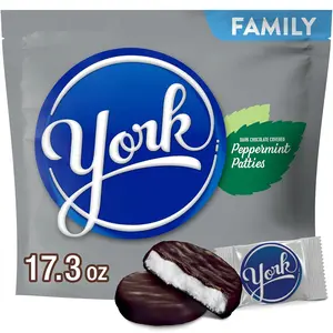 Dark Chocolate Peppermint Patties, Candy Family Pack, 17.3 oz