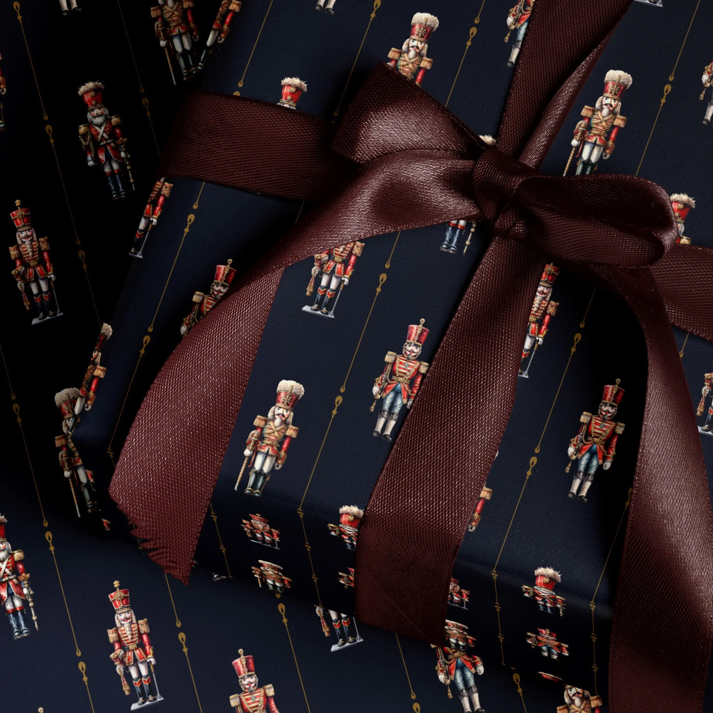 Nutcracker Christmas Gift Wrap, Nutcracker Elegant Christmas Wrapping Paper - Perfect for Gift Wrapping for Loved Ones, Party, Holidays & Special Occasions