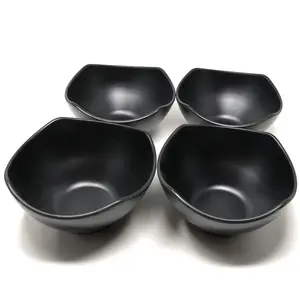 Asian Home Traditional Round Large Melamine Ramen Noodle Bowl Set (Pack of 4) - 56 fl oz, 8.27"x4.72" Hard Plastic Aesthetic Japanese Tableware for Home Noodle Dishes, Udon, Soba
