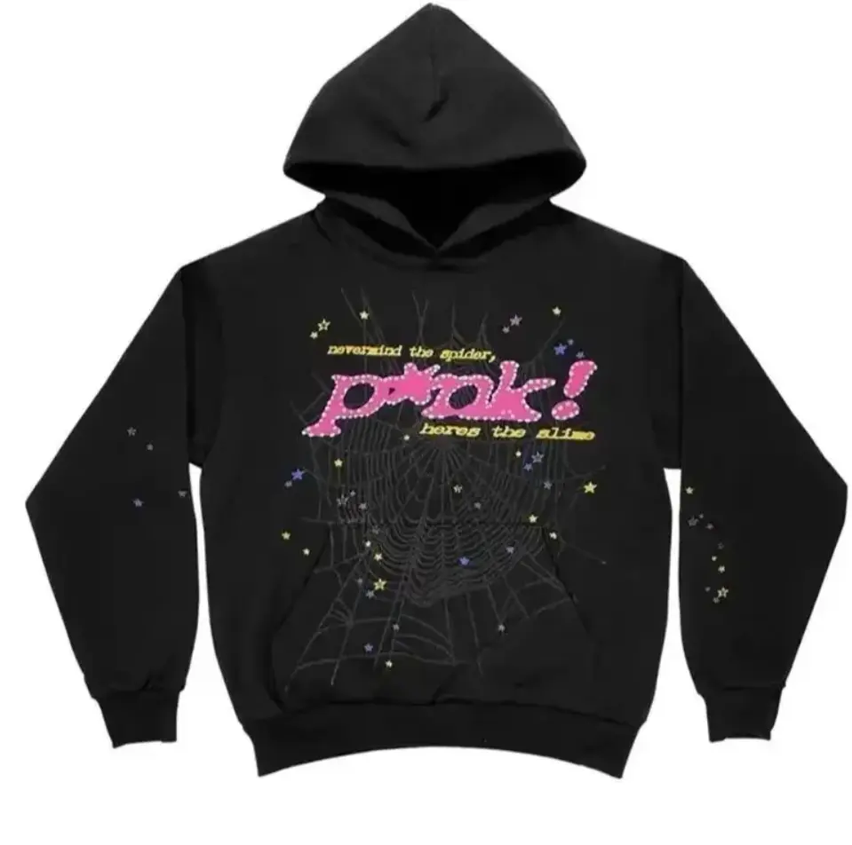 Nevermind the Spider Here's the Slime Hoodie, Unisex Graphic Pullover Sweatshirt, Y2K Streetwear Top for Men & Women