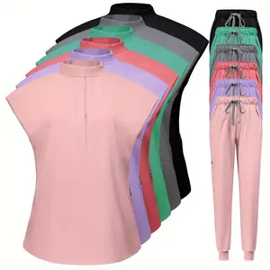 Premium Nursing Uniform Collection - Women's 2-Piece Set & Men's Stretch Scrubs in Luxury Fabric