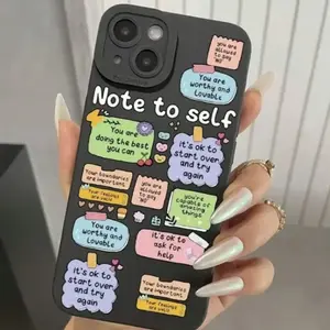 Compatible with iPhone 17 16 15 14 13 Pro Max Plus .Cute Phrase Pattern Phone Case, Perfect Gift for Her.Protective Cover, Fashion Phone Accessories.hockproof & Stylish.  iPhone 17 cases / iPhone16 Pro Max cases / iPhone 15 Pro Maxcases.