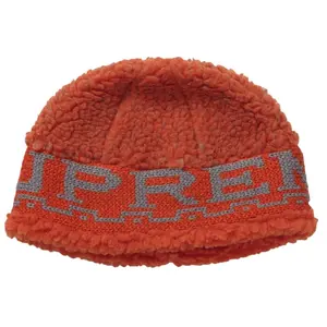 Supreme Sherpa Logo Beanie, from StockX