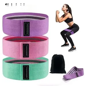 Sports Exercise Resistance Loop Band Set, 3 Counts Elastic Squat Resistance Band, Yoga Stretch Strap, Gym Exercise Equipment For Home Workout, Fitness Training Band