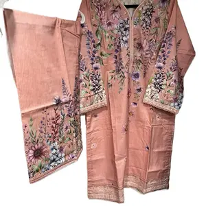 Bin Saeed Trending 2 Piece Shirt and Trouser Ready To Wear Lawn Fabric Best for Summer and Spring Casual Wear for Womens