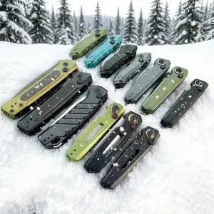 7305/7550/7551/7350/7205 High Quality Kitchen knife，Folding Knife Durable Black Handle EDC Tool for Outdoor Camping Hiking，pocket