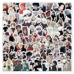103 Sheets Jujutsu Kaisen Five Fingers Two Faces Sticker Set, Cartoon Character Design, Anime Fan Art Decorations, Collectible Merchandise