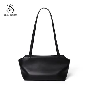 2026 New Niche Lambskin Baguette Bag&Soft Genuine Leather Tote Shoulder Handbag&tote bag&Genuine Lambskin Baguette Shoulder Bag, High-End Soft Leather Underarm Handbag for Women ita purse crossbody house