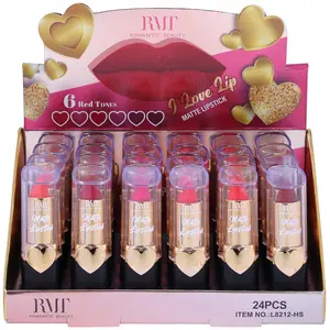 Lápiz Labial Mate I Love Lip Romantic Beauty - Venta al por Mayor Display 24 Unidades (L8212-HS)