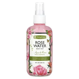 De La Cruz Rose Water Body Mist, 8 fl oz (236 ml) De La Cruz Rose Water Body Mist, 8 fl oz (236 ml)