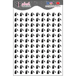 Manicure Tracker Icon Planner Stickers, Style A, Manicure Appt Tracker