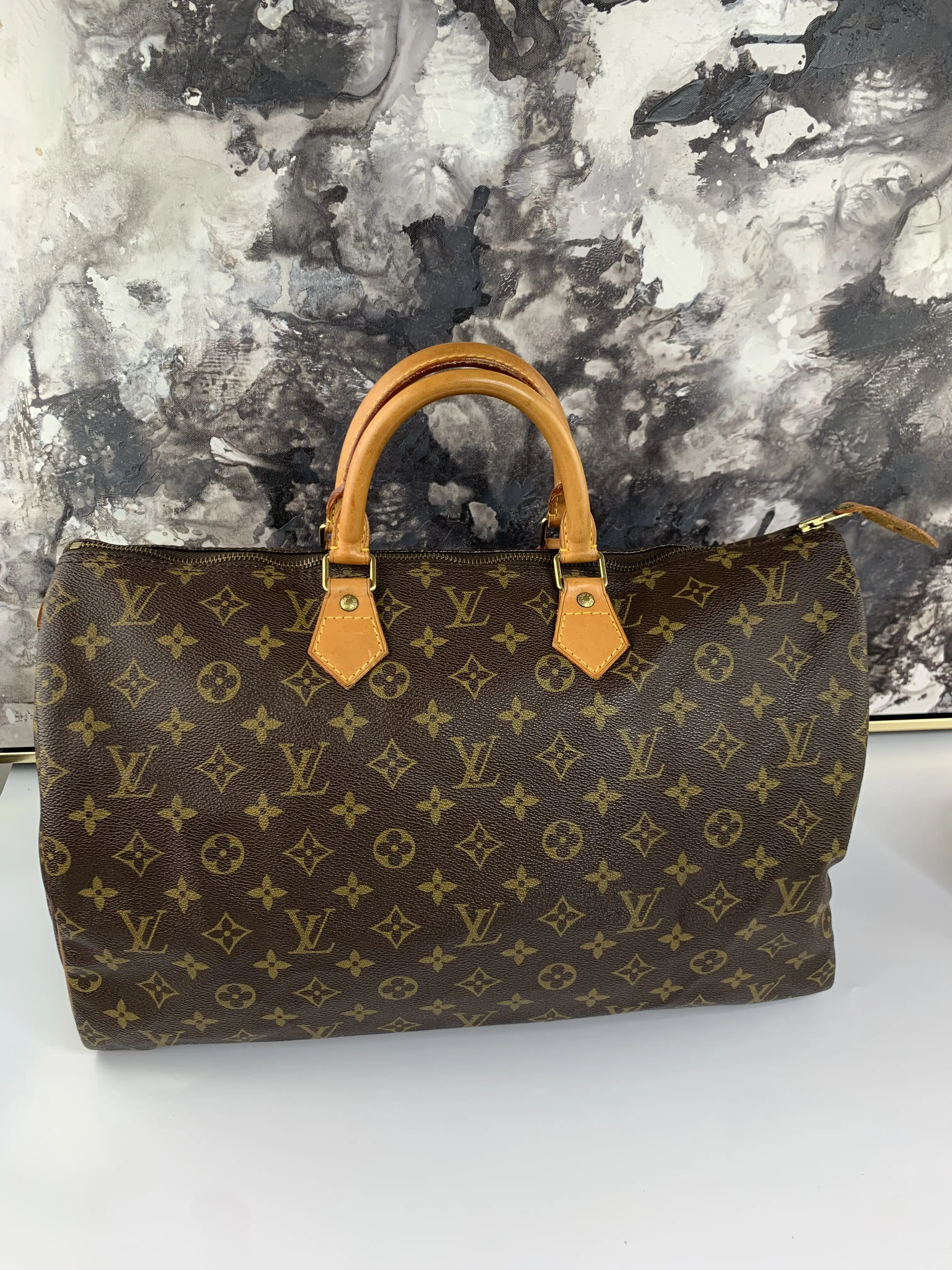 Pre-owned Louis Vuiton coated canvas Tote Bags Speedy 40