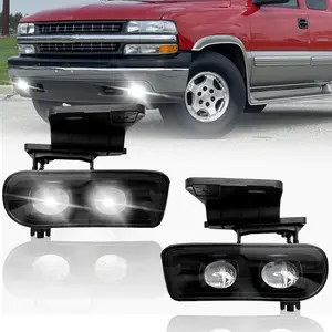 LED Fog Lights Fit for 1999-2002 Chevy Silverado 1500 2500/2001 2002 Silverado 1500HD 2500HD 3500/2000-2006 Tahoe Suburban 1500 2500, A Pair Front Bumper D Truck