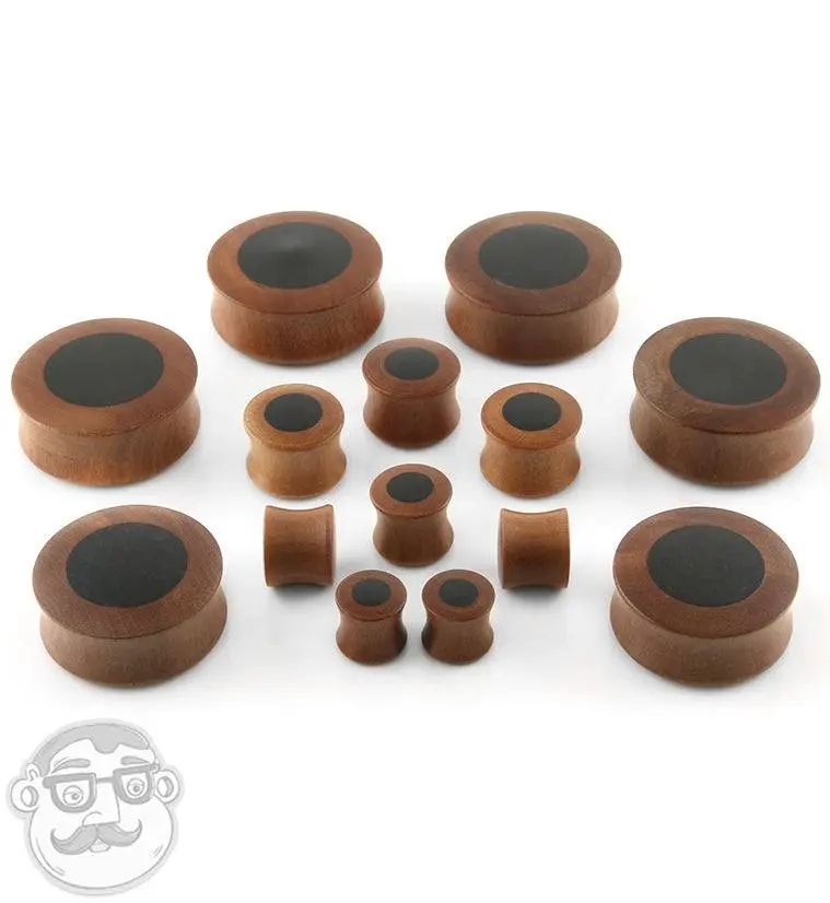 Saba Wood Plugs With Sono Wood Inlay