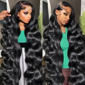 Gabrielle Hair  14 - 36 Inch Body Wave 13x6 HD Lace Frontal Wigs Human Hair 200 Density Brazilian 13x4 Transparent Lace Front Wig For Women
