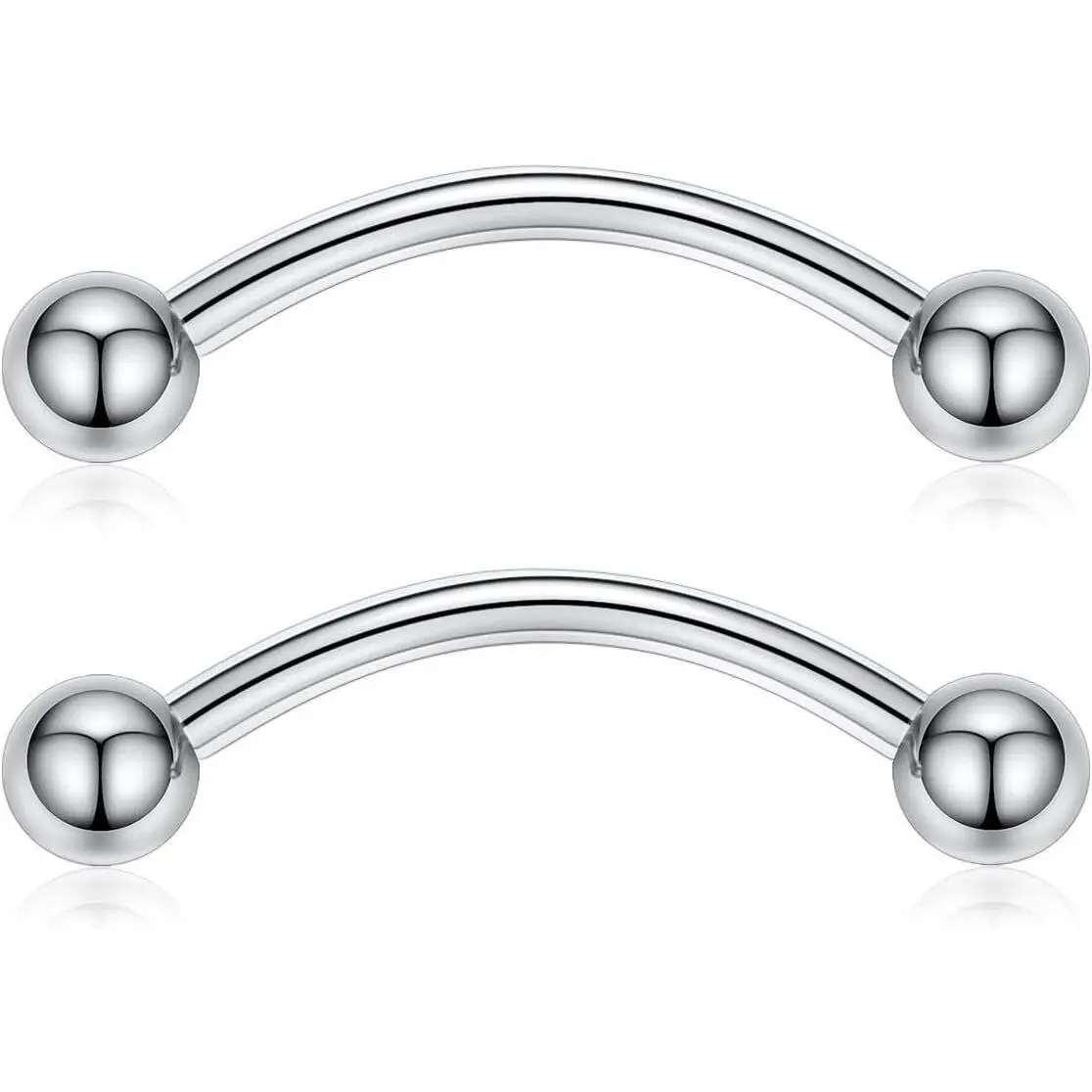 Pair 14G/16G G23 Titanium Shield Nipple Rings, Internally Threaded Nipple Barbells, Tongue & Bridge Piercing Jewelry, 12mm-18mm