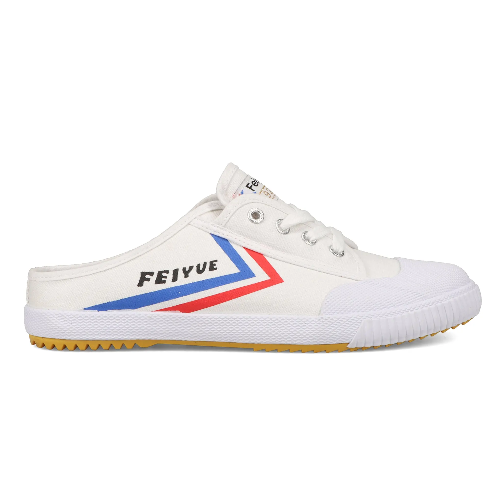 Feiyue White Mule Styles Slip on Shoes - Slip on, Slip Off on the go shoes. Breathable canvas