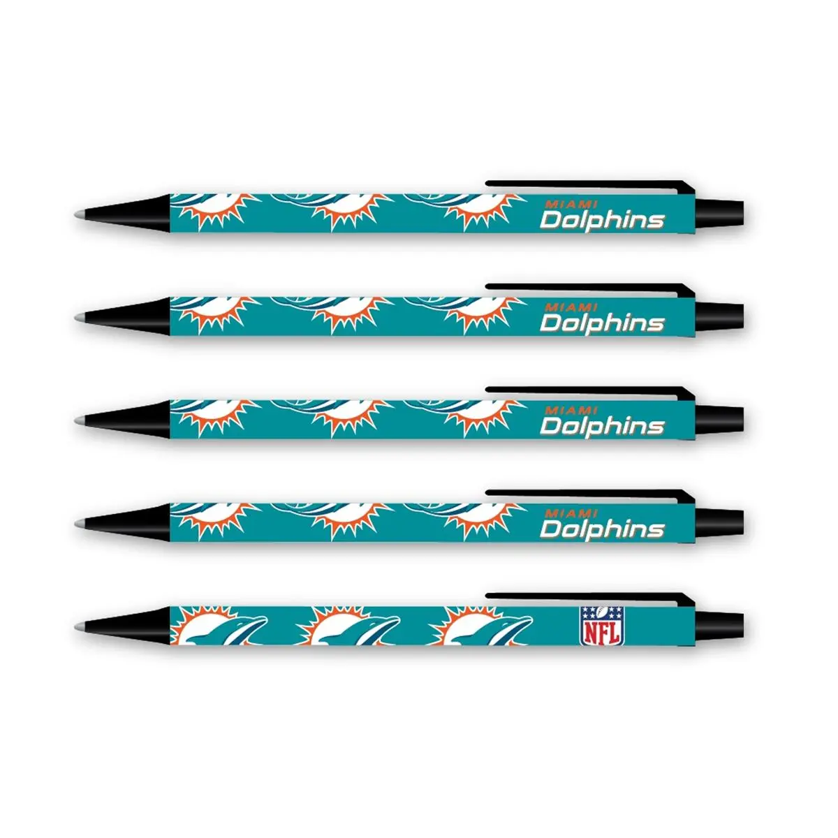 212 MAIN Colored Pens Set - Pro Specialties Group Push-Button Click Pens, 5-Pack Sports Collectibles Accessory