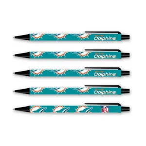 212 MAIN Colored Pens Set - Pro Specialties Group Push-Button Click Pens, 5-Pack Sports Collectibles Accessory Item