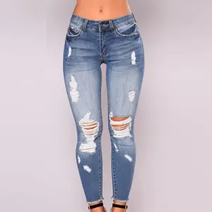 Women'sRippedSkinnyJeansDistressedStretchyDenimPants