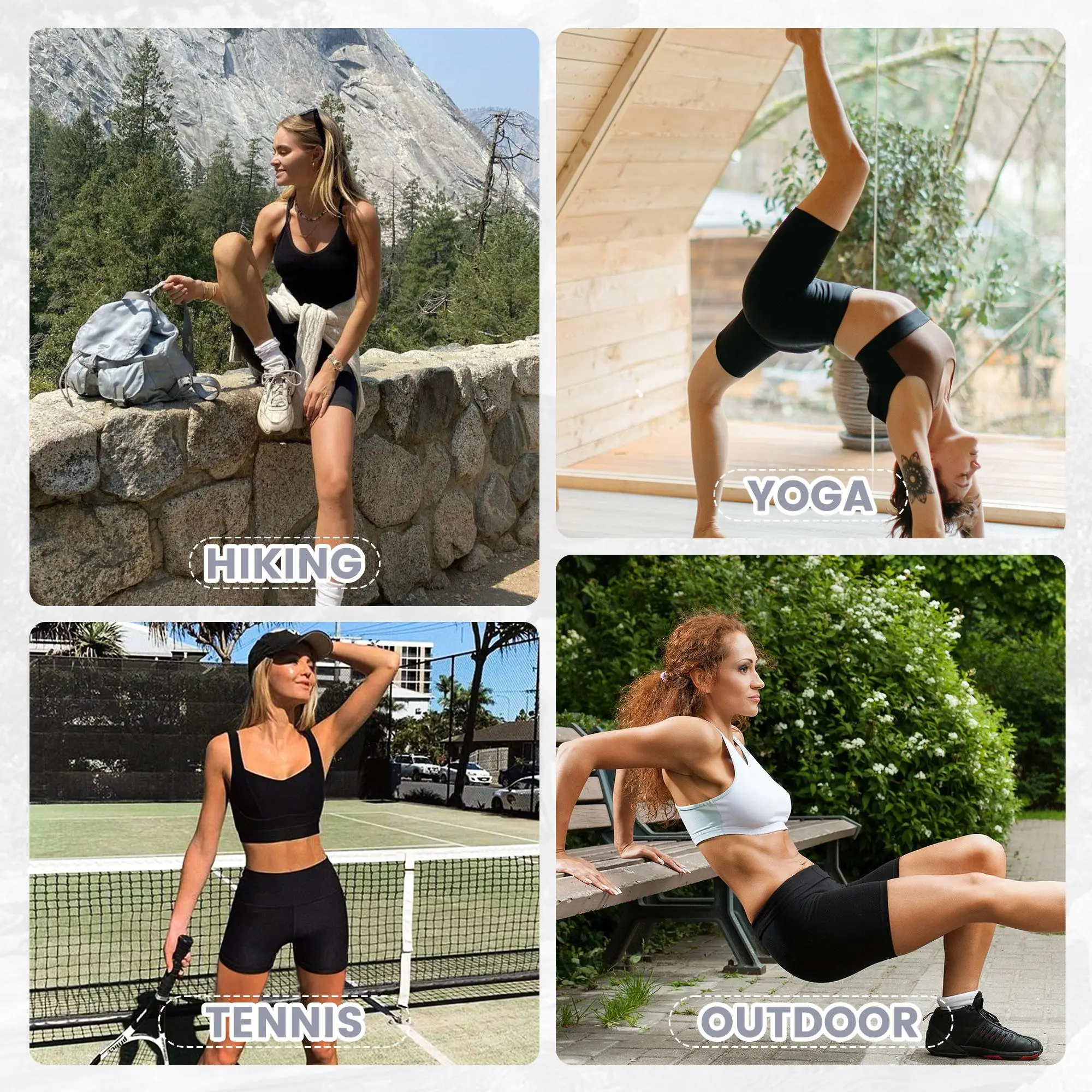 VICONOW 5/8 Inch Yoga Shorts for Women - Bike Shorts for Gym Workout Yoga VICONOW 5/8 Inch Yoga Shorts for Women - Bike Shorts for Gym Workout Yoga