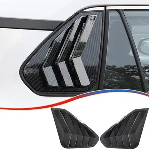Window Louver 2Pcs Side Vent Window Louvers for Toyota RAV4 2019 2020 2021 2022 2023 2024, ABS Print Sport Window Decorative Covers, Exterior Trim Accessories - Carbon Fiber
