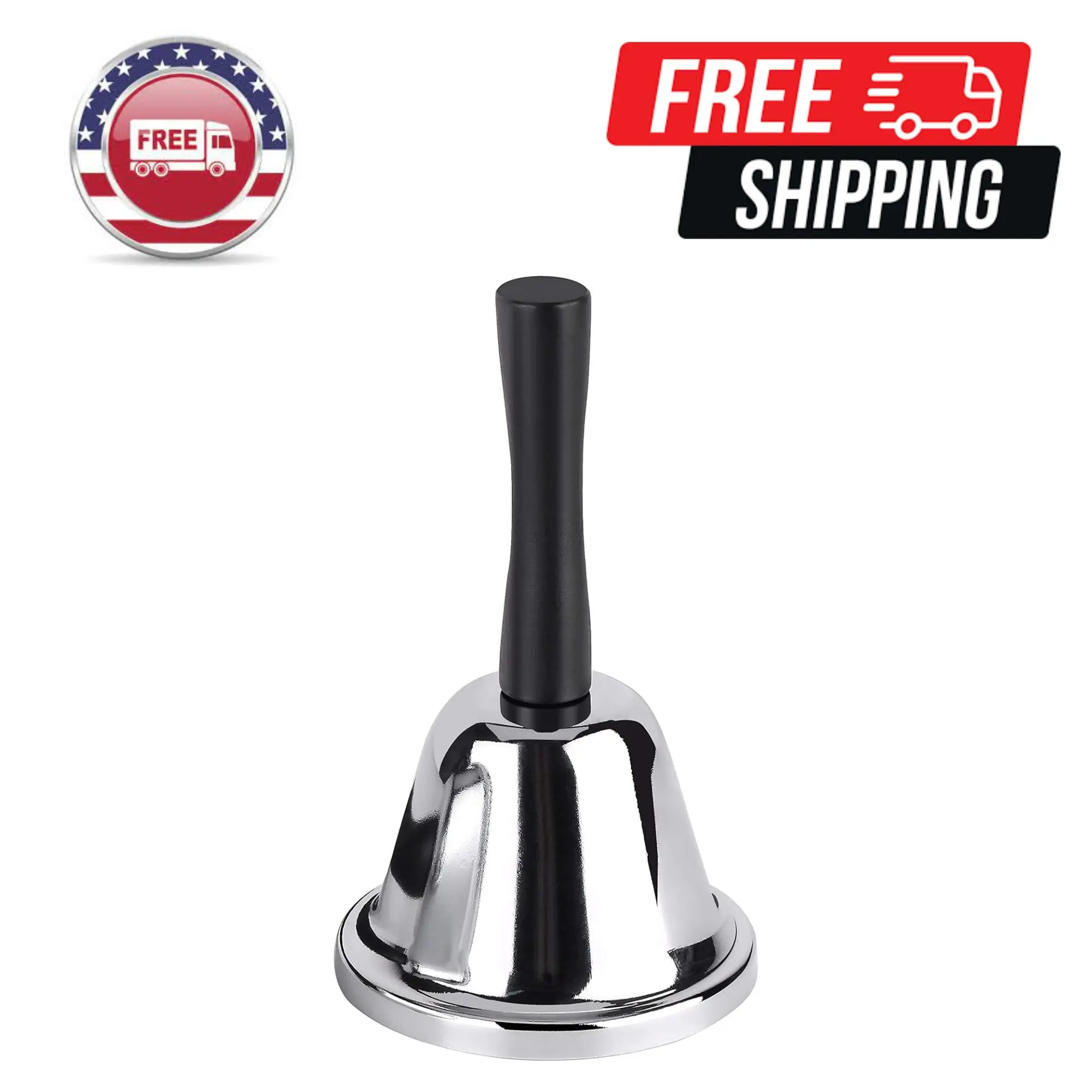 Loud Hand Bell, Silver Steel