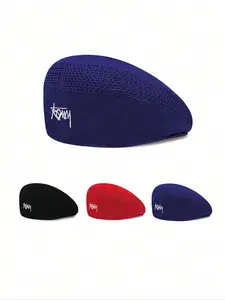 Unisex Street Style Embroidered Hat, Casual Trendy  Hat for Men & Women, Fashionable Hat for Fall & Winter