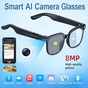 Smart Glasses Wireless Earbuds, Phone Compatible, Back-To-School Gift, Unisex, 100 Hours Battery Life, UV Protection, Voice Control