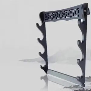 Wall Katana Knife Support Base Wooden Sabre Rack Display Shelf Japanese Sword Stand Wall Katana Holder Organizer Home Decoration