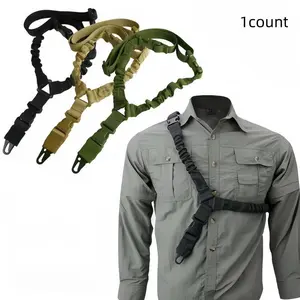 Tactical Shotgun Belt Hunting Accessory, Nylon Crossbody Tactical Waistband, Metal Buckle, Outdoor Rifle Strap, Tool Belt, Shoulder Strap