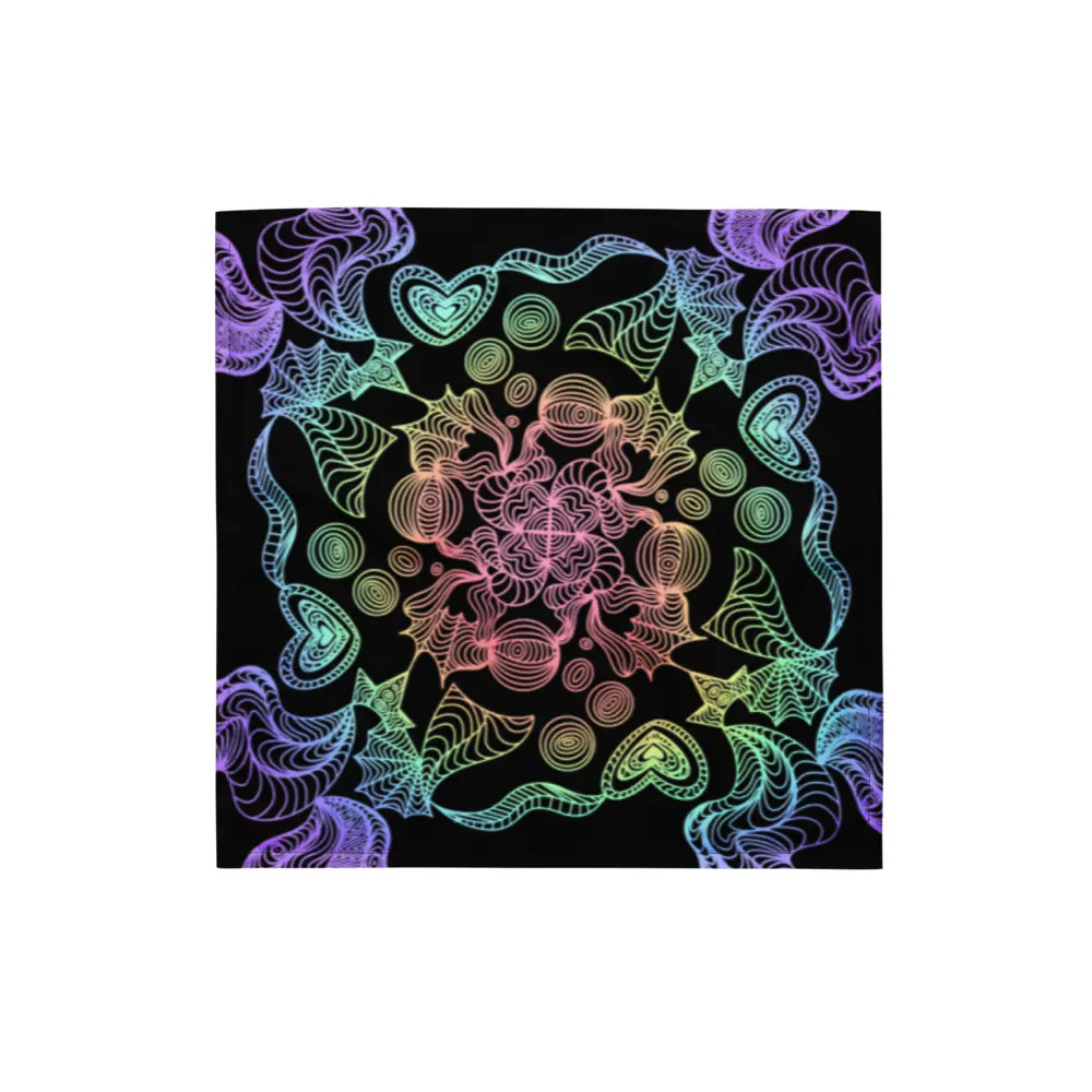 Trippy Rainbow Bandana, Fashion Hair Accessory, Versatile Headband for Daily Wear